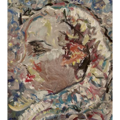 Eryk Maler - obrazy olejne - Beaubourg - bjuborg faun,  50x100, 2021 foto #1