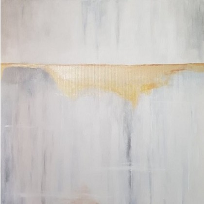 Paulina Lebida - obrazy akryl - Abstrakcja ze złotem foto #2