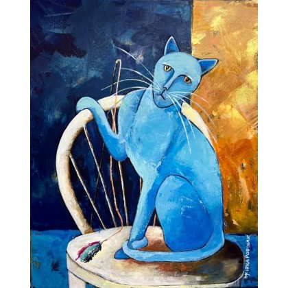 Kot dla Modiego, Irena Podolak, obrazy akryl