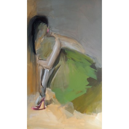 woman 120x70, Alina Louka, obrazy akryl