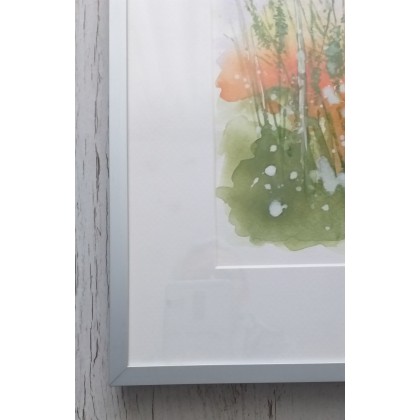 Jolanta Zdanowicz - obrazy akwarela - Łąka - akwarela w oprawie foto #2