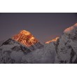 Everest i Lhotse o zachodzie