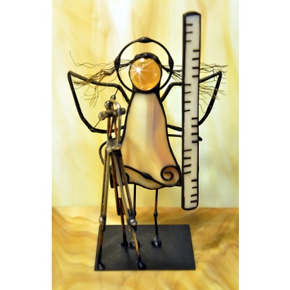 Aniołek witrażowy  3D geodeta, Aleksander Makarski, anioły i aniołki