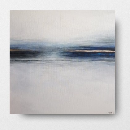 Pejzaż- 60/60 cm -obraz akrylowy, Paulina Lebida, obrazy akryl