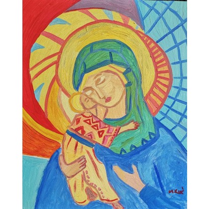 Współczesna ikona, Marlena Kuć, obrazy olejne