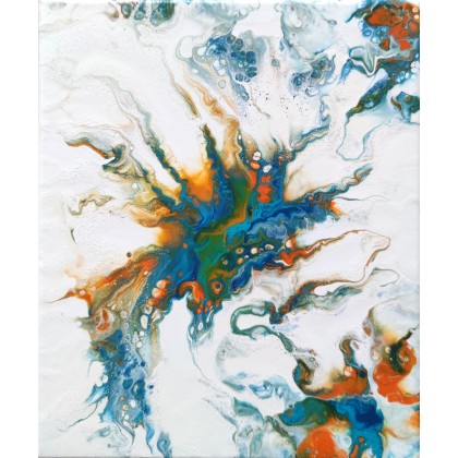 Obrazek abstrakcja Tajfun I 25 x 30 cm, Joanna Bilska, obrazy akryl