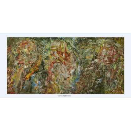 Eryk Maler - obrazy olejne - Cierniowa Korona, - Starości, 60x120, 2021 foto #3