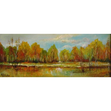 Grażyna Potocka - obrazy olejne - Jesień obraz olejny w ramie 20-50cm foto #1