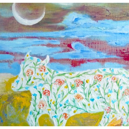 Elżbieta Goszczycka - obrazy olejne - Krowa, która zjadła łąkę foto #1