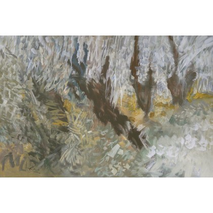 Wierzby zimą, 120X80, Eryk Maler, obrazy olejne