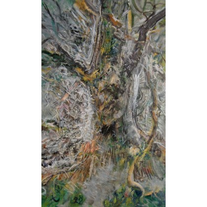 Drzewo, 100x60 cm, 2022, Eryk Maler, obrazy olejne