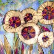 Kwiaty 6 - rysunek pastelami