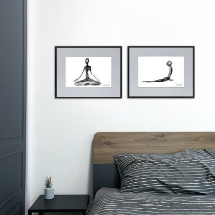 Maja Gajewska - grafika tech. mieszana - GRAFIKA 149 - joga foto #1