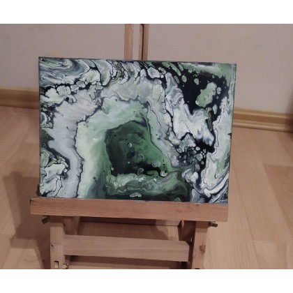 Klaudia Zabrydna - obrazy akryl - Zielona jaskinia foto #1