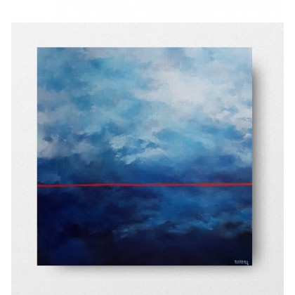 Niebo- obraz akrylowy 60/60 cm, Paulina Lebida, obrazy akryl