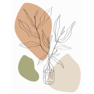 Minimalistyczna roślina w słoiku, plak