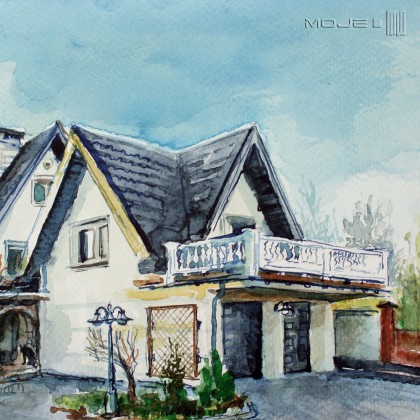 Moje MW - obrazy akwarela - Domek II - zamówienie dla p. Ewy foto #2