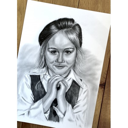 Portret ołówkiem na zamówienie, Michał Kijak, rysunek ołówkiem