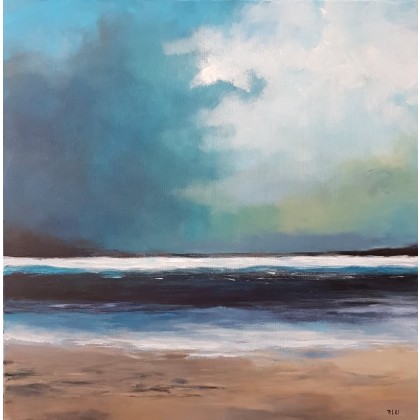 Plaża - obraz akrylowy, Paulina Lebida, obrazy akryl