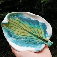 ceramiczny talerzyk, liść (c300)