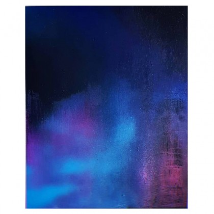 obraz abstrakcyjny Noc a może i nie, Jessica Popko, obrazy akryl