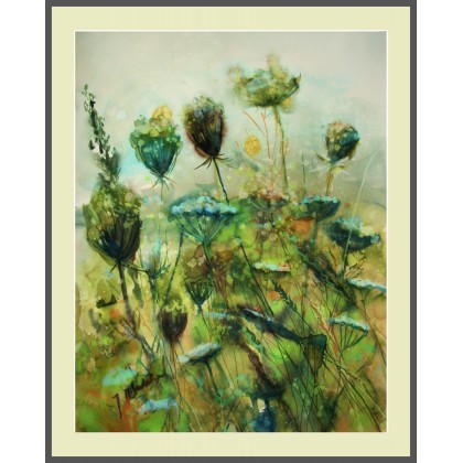 Spełnenie-akwarela w oprawie 80 x 60, Joanna Magdalena, obrazy akwarela