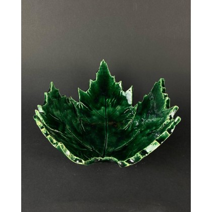 Edyta Mądzelewska - naczynia - Ceramiczna misa w kształcie liścia foto #1