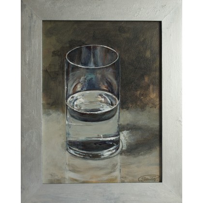 Szklanka wody, Gregory Sewilo, obrazy akryl