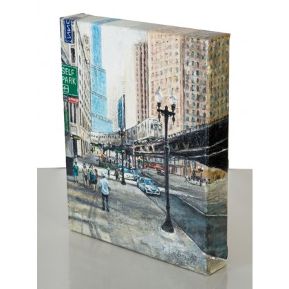 Gregory Sewilo - obrazy akryl - Downtown Chicago 1 foto #1
