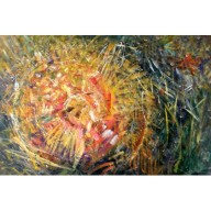 Eryk Maler, Gong, 120x80 cm, 2022