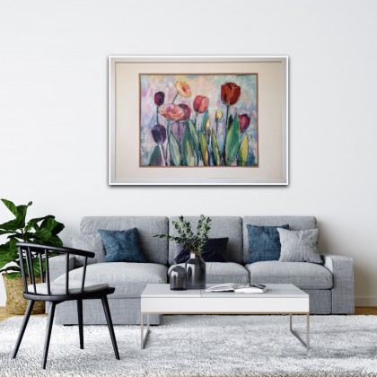 Tulipany, Nadia Siemek, obrazy akryl