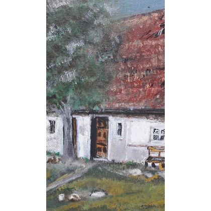 Krystyna Mościszko - obrazy akryl - dom na wsi foto #1