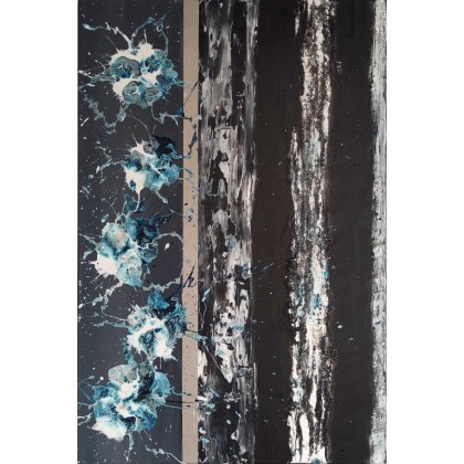 THE BLACK 60x90 cm, Joanna Bilska, obrazy akryl