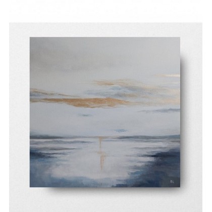 Zachód słońca - obraz akrylowy 60/60, Paulina Lebida, obrazy akryl