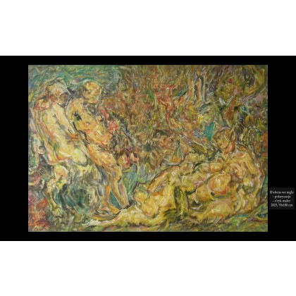 Eryk Maler - obrazy olejne - Akty, Bachanalia, Rubens, 70x100 foto #1