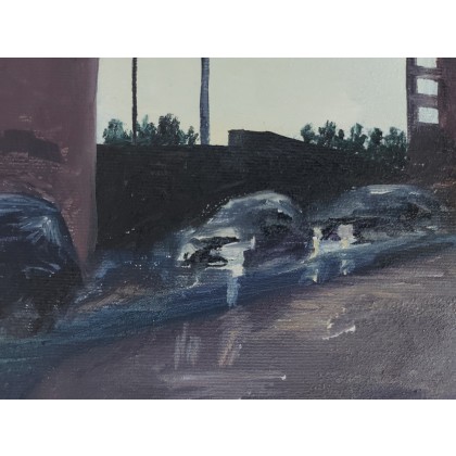 Wanda Popiel - obrazy olejne - Rytm miasta I foto #3