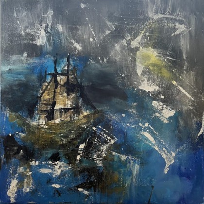 Statek, Monika Nalepa Walsh, obrazy akryl