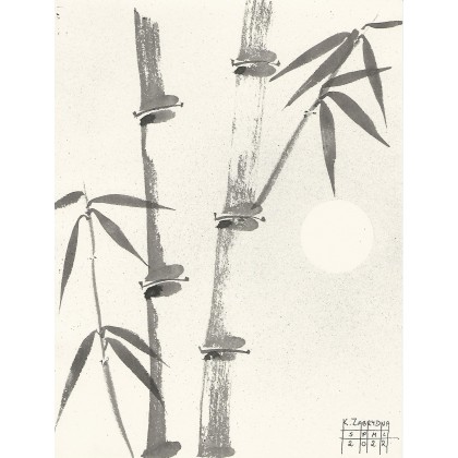 Bambus 28, Klaudia Zabrydna, obrazy tech. mieszana