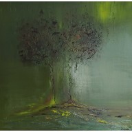Obraz olejny abstrakcja -Jesień II