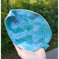Ceramiczny talerz, liść (c527)