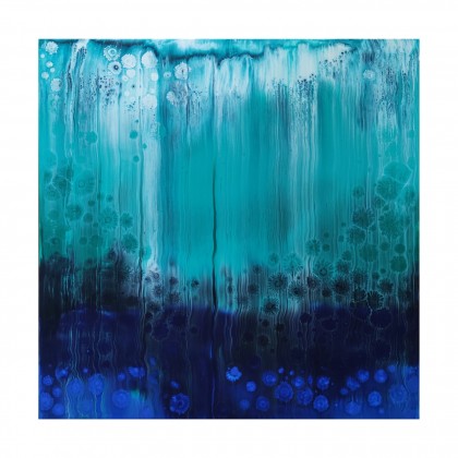Joanna Bilska - obrazy akryl - WATERFALL 80x80 cm foto #4