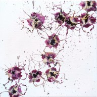 Flower Flow III abstrakcja kwiaty 55x55