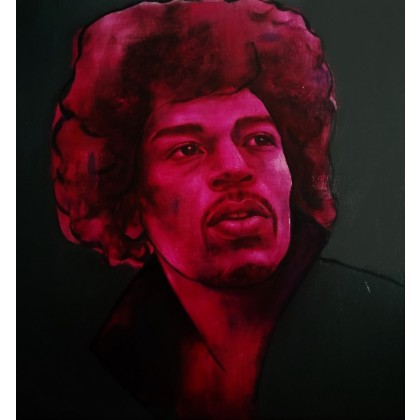 Jimi, Jaga Szczepanik, olej + akryl