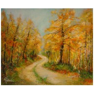 JESIENNA ALEJA OBRAZ OLEJNY 50-60CM