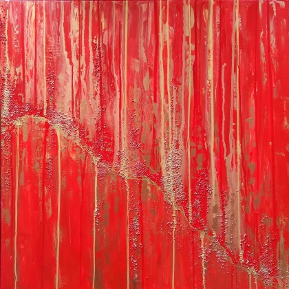 THE TREASURE 80x80 cm, Joanna Bilska, obrazy akryl