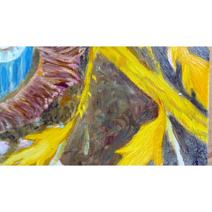 Elżbieta Goszczycka - obrazy olejne - Kontrastowy - Pejzaż z żółtymi gałęziami foto #2