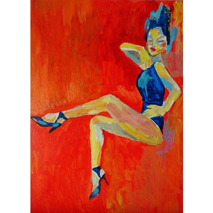 Marlena Kuć - obrazy olejne - diva kabaretowa foto #1