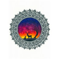 Plakat Mandala  jelenie