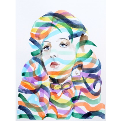 Kate  30x40cm, akwarela, Paweł Dąbrowski, obrazy akwarela