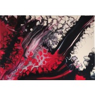 ABSTRAKCJA AMARANT 45X65 CM